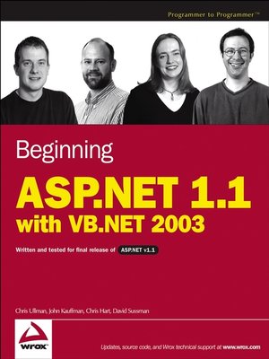 cover image of Beginning ASP.NET 1.1 with VB.NET 2003